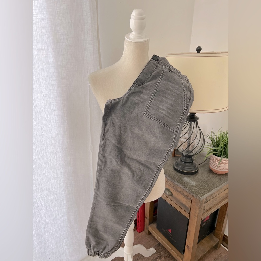 Blank NYC dark gray denim joggers